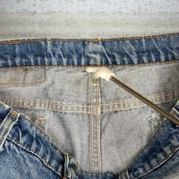 Vintage 90s Levis Jeans 40x30 Regular Straight Leg Fit Medium Wash Orange Tab - Picture 4 of 15